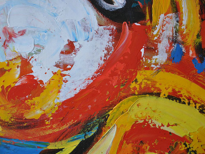 Large Contemporary Art Acrylic Painting,Oversized Contemporary Art,Extra Large Paintings,Red,White,Yellow,Blue.etc